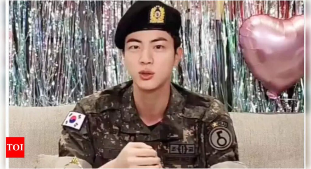 BTS' Jin addresses controversial hug event during live broadcast post-military discharge | K-pop Movie News Filmymeet