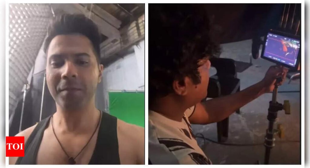 Varun Dhawan shares BTS video from the sets of 'Baby John'; says he's on a set for first time where four units are working together - See photos | Filmymeet