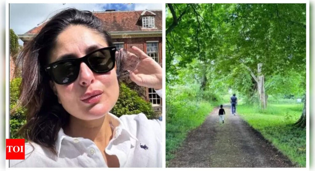 Kareena Kapoor gives a sneak peek into Saif Ali Khan's Father's Day celebration with Taimur and Jeh from UK; shares her mandatory selfie - See photos | Filmymeet