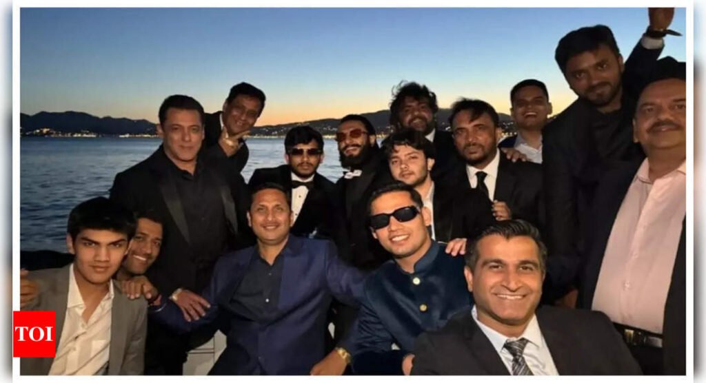 Salman Khan, Ranveer Singh, MS Dhoni and others enjoy boys night at Anant-Radhika's cruise pre-wedding bash - See INSIDE photo | Filmymeet