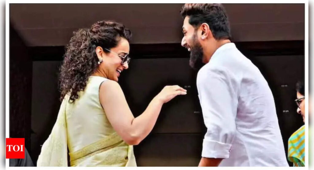 Kangana Ranaut's candid moment with ex co-star Chirag Paswan from Parliament goes viral on social media - WATCH video | Filmymeet