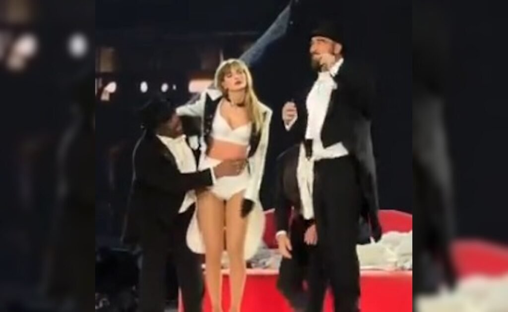 Taylor Swift's Boyfriend Travis Kelce Makes Surprise Appearance Onstage At London Concert FilmyMeet