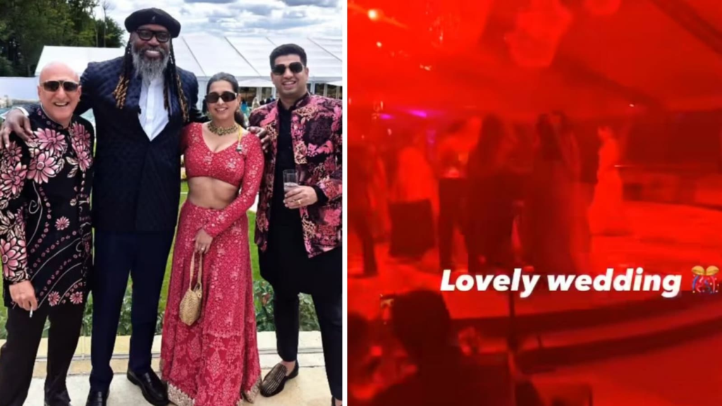 SRK's ‘Chaleya’ played at Sidhartha Mallya, Jasmine wedding party. Chris Gayle shares exclusive moments | Trending FilmyMeet