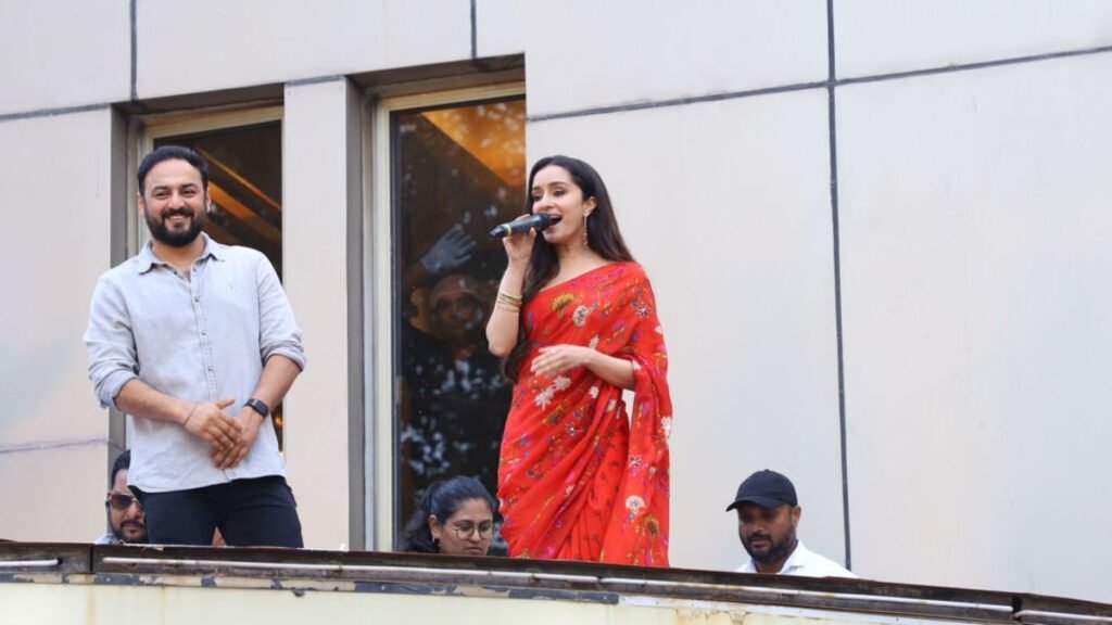 Stree 2: Shraddha Kapoor captivates fans in a stunning red saree at an event in Mumbai FilmyMeet