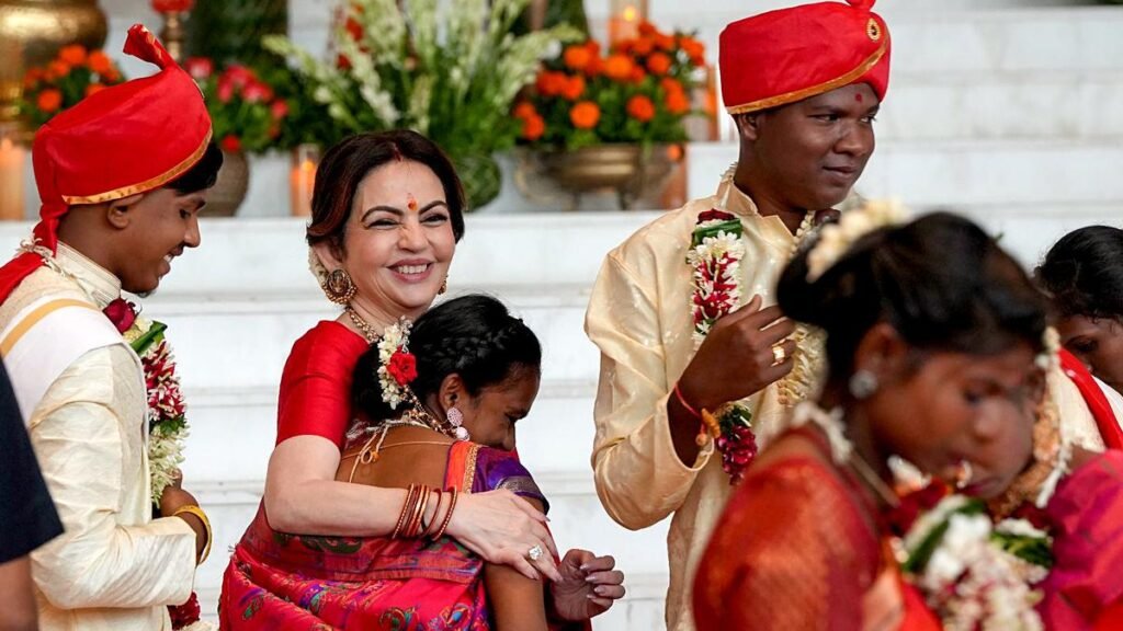 Ambani family hosts mass wedding for 50 underprivileged couples FilmyMeet