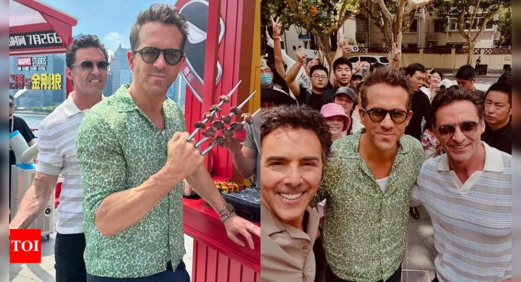 'Deadpool & Wolverine': Ryan Reynolds and Hugh Jackman bond on their promotional tour in Shanghai - See photos | Filmymeet