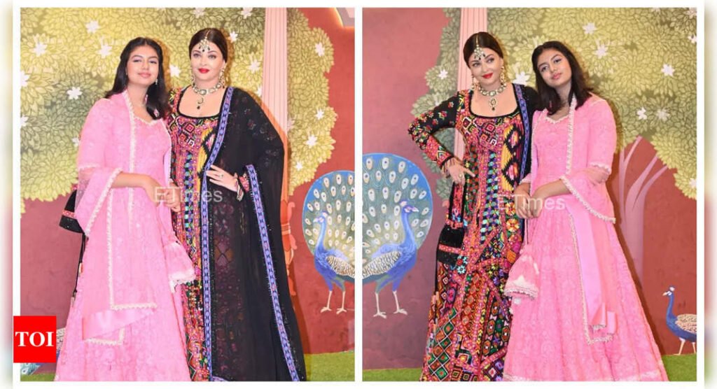 After Amitabh Bachchan and Navya Nanda, Aishwarya Rai and Aaradhya Bachchan arrive separately and paint a pretty picture on the red carpet at Anant Ambani-Radhika Merchant's Shubh Aashirwad ceremony - See photos | Filmymeet