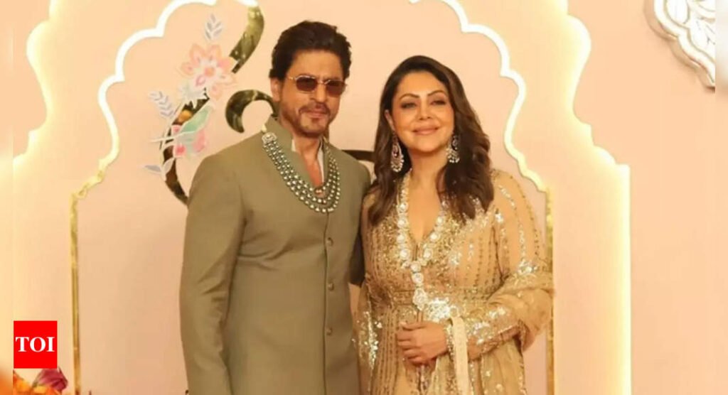 Video of Shah Rukh Khan and Gauri Khan chat-chatting at Anant Ambani and Radhika Merchant's wedding goes viral - WATCH | Filmymeet