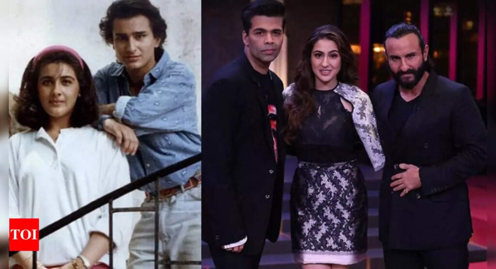 When Karan Johar revealed Saif Ali Khan shot for 'Koffee With Karan', a day after Amrita Singh threw him out of the house, Sara Ali Khan had an epic response! | Hindi Movie News Filmymeet