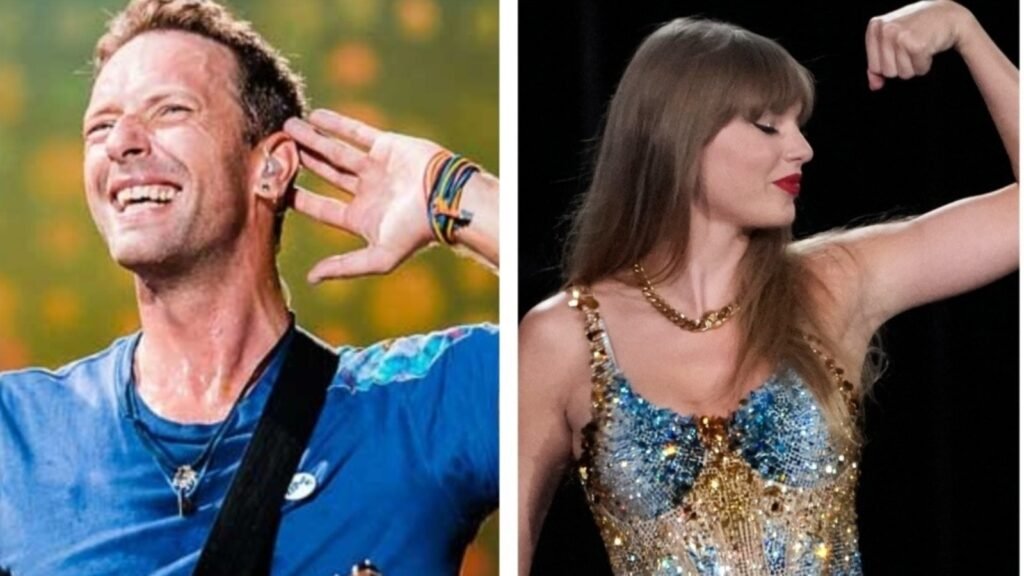 Coldplay honours Taylor Swift with emotional Everglow dedication. Watch FilmyMeet