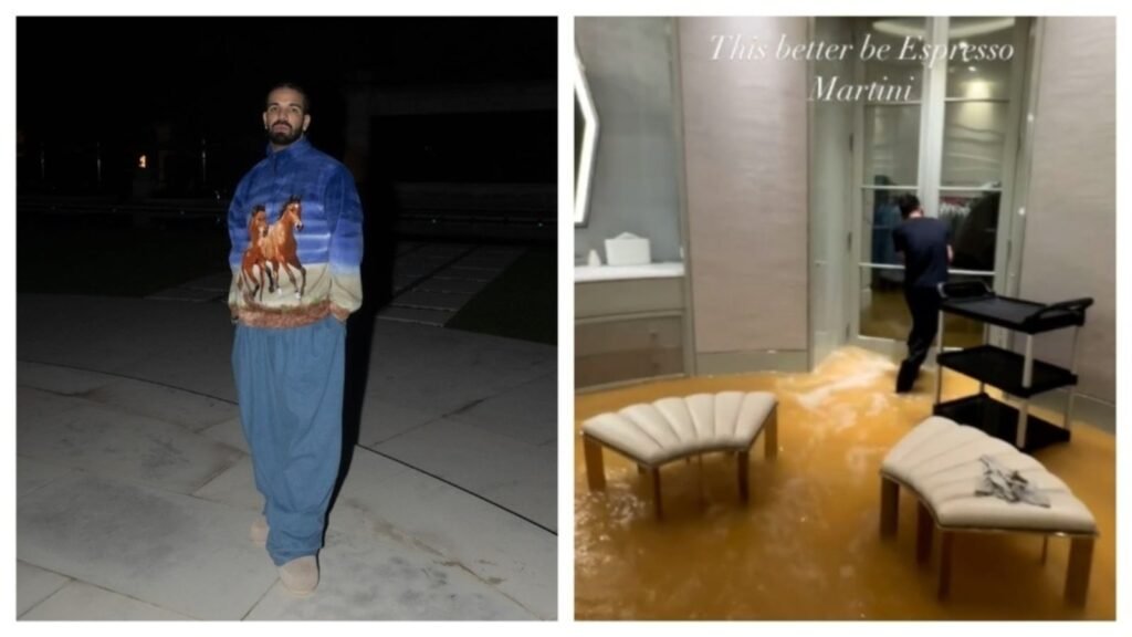 Drake shares video as his Toronto mansion floods during severe rainfall: ‘This better be espresso martini’ FilmyMeet