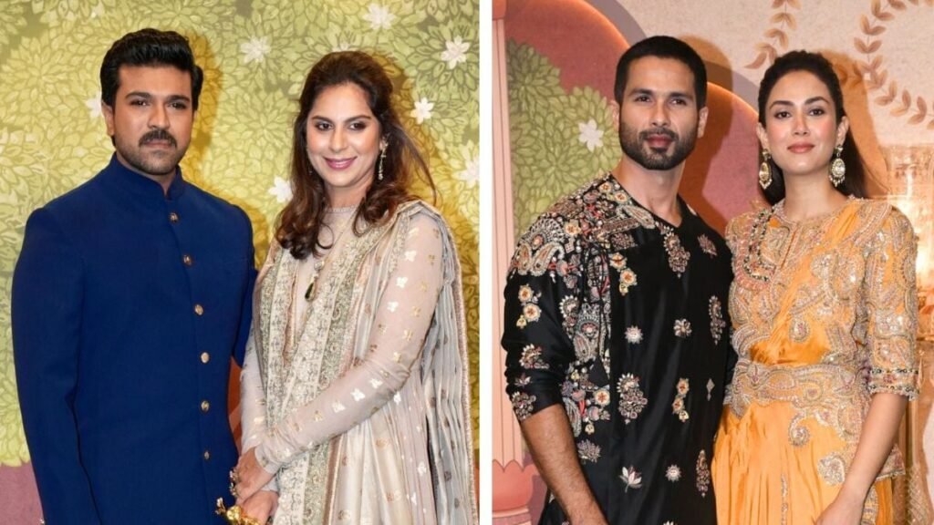 Anant Ambani-Radhika Merchant's Shubh Aashirwad: Shahid-Mira, Ram Charan-Upasana, SRK-Gauri, Bumrah-Sanjana Are Couple Goals At The Event FilmyMeet