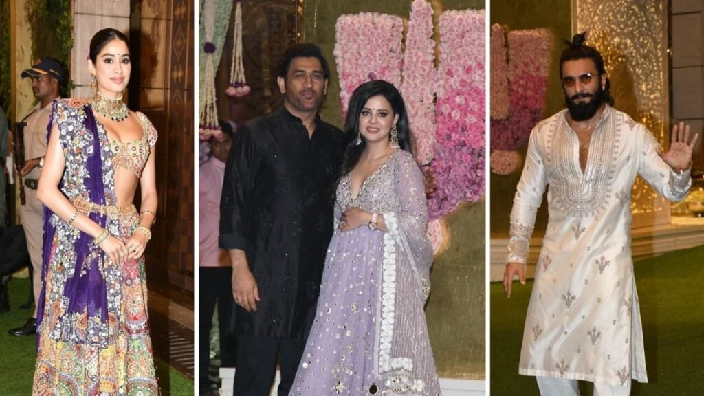 MS Dhoni, Janhvi Kapoor, Ranveer Singh: Star-Studded Special Puja Ahead of Anant Ambani and Radhika Merchant's Wedding FilmyMeet