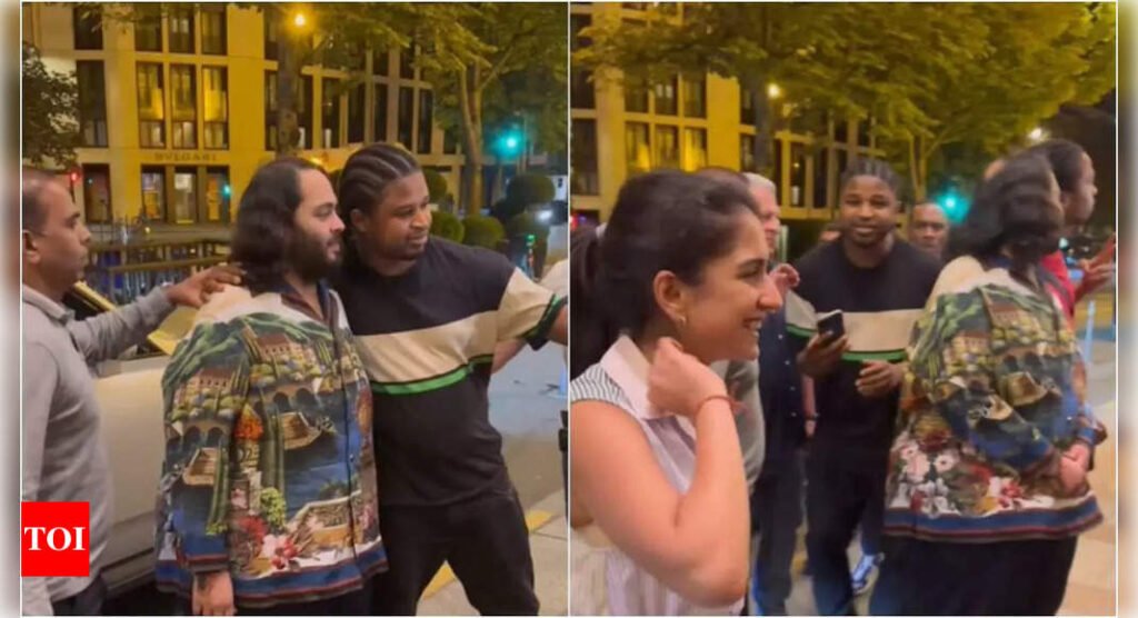 Anant Ambani obliges Paris fans with selfies as Radhika Merchant smiles, Kili Paul and other netizens praise his humility | Hindi Movie News Filmymeet