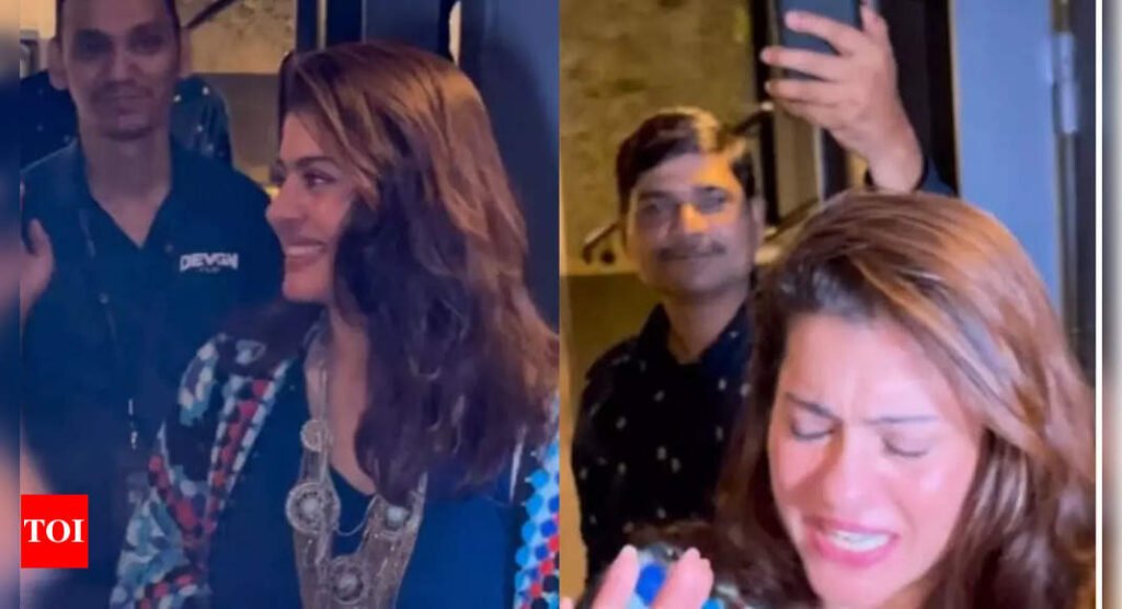 Kajol gets mobbed by fans outside her house as she meets them on her 50th birthday, signs autographs - WATCH VIDEO | Hindi Movie News Filmymeet