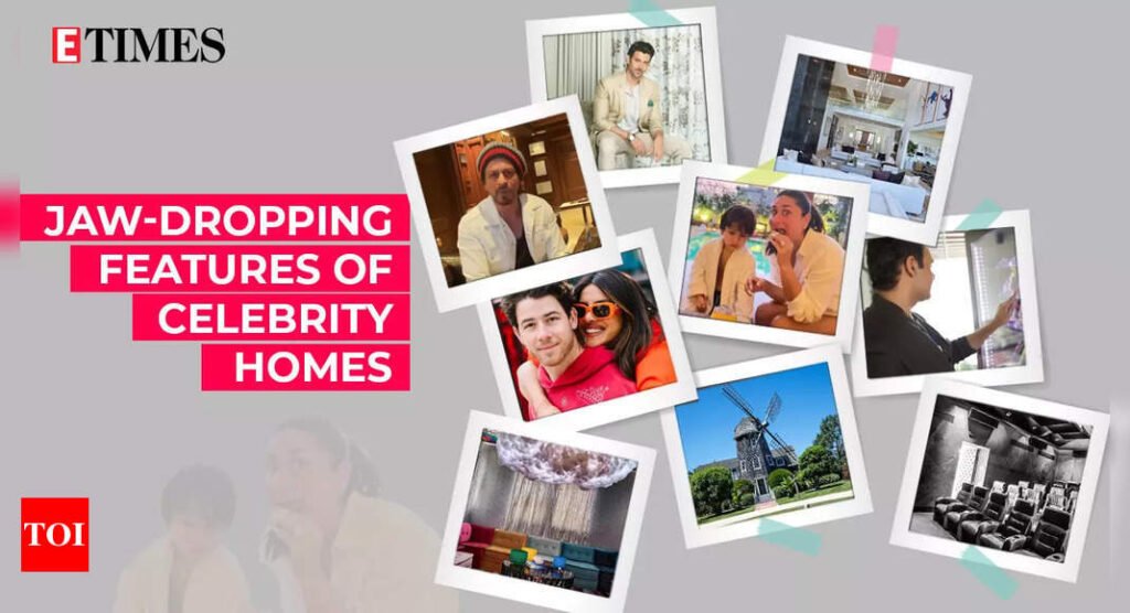 Jaw-dropping features of celebrity homes: From Hrithik Roshan's chocolate vending machine and Shah Rukh Khan's private theatre to Robert Downey Jr's windmill house and Demi Lovato's 'Shroom Room' | Filmymeet