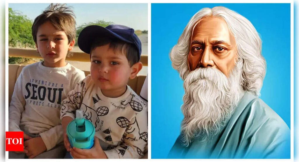 Did you know Kareena Kapoor's sons Taimur Ali Khan and Jehangir Ali Khan have blood relation with Nobel Laureate Rabindranath Tagore? | Filmymeet