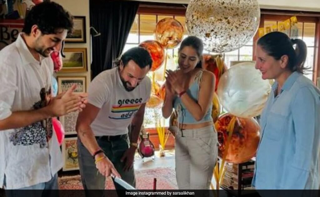 Saif Ali Khan's Birthday Fam-Jam With Wife Kareena Kapoor And Kids Sara, Ibrahim FilmyMeet