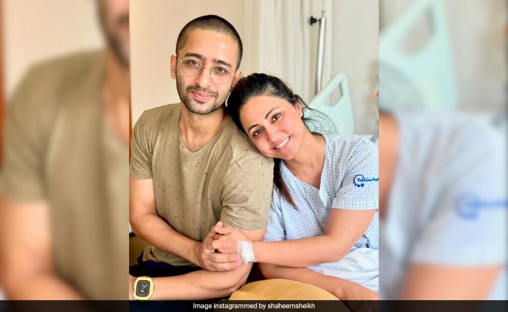 Shaheer Sheikh Visits "Fearless" Friend Hina Khan In The Hospital. See Post FilmyMeet