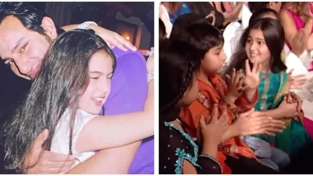 When Saif Ali Khan dedicated his award to little Sara Ali Khan, don't miss her cute expressions in childhood video | Bollywood FilmyMeet