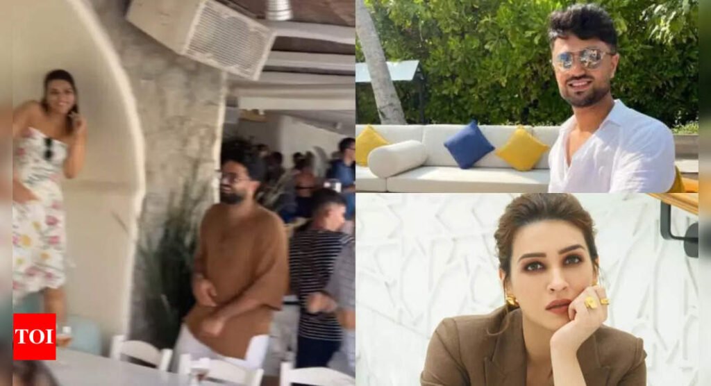 Kriti Sanon and Kabir Bahia’s goofy moments in Greece capture netizens attention Filmymeet