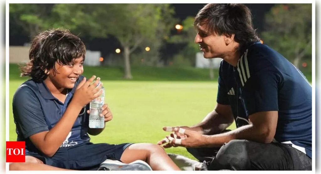 Here's how Vivek Oberoi's son reacted to his kissing scene in 'Prince': 'How could you kiss someone who's not mom' | Filmymeet