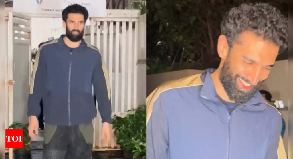 Aditya Roy Kapur engages in fun banter with the paparazzi; video goes viral - WATCH | Hindi Movie News Filmymeet