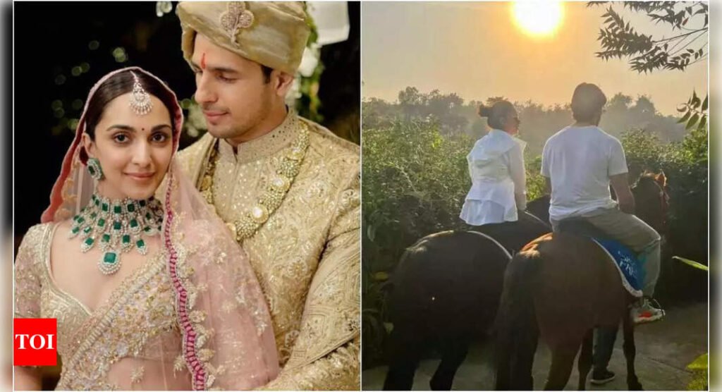 Throwback: When newlyweds Kiara Advani and Sidharth Malhotra celebrated their first wedding anniversary with romantic horse riding adventure Filmymeet