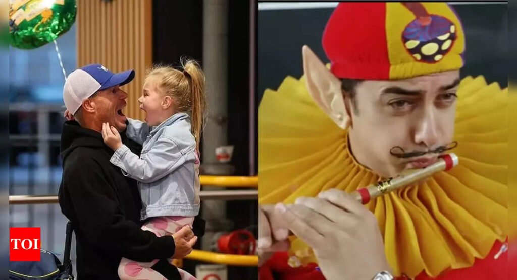 David Warner’s daughter enjoys ‘Bum Bum Bole’ from Aamir Khan’s 'Taare Zameen Par '– Watch video | Hindi Movie News Filmymeet