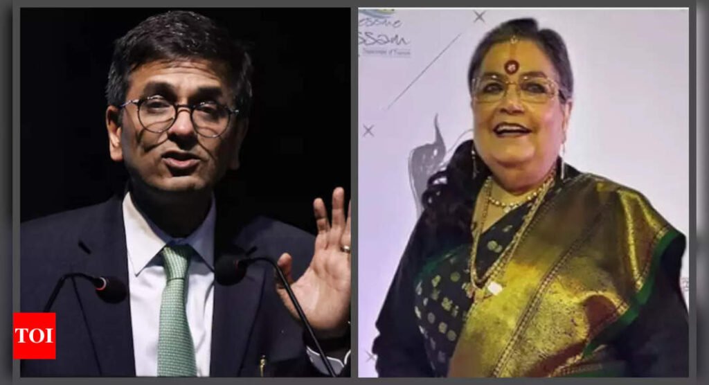 Usha Uthup meets CJI Chandrachud at an event; asks him about Kolkata rape-murder case verdict: 'Why aren't you in court?' | Filmymeet