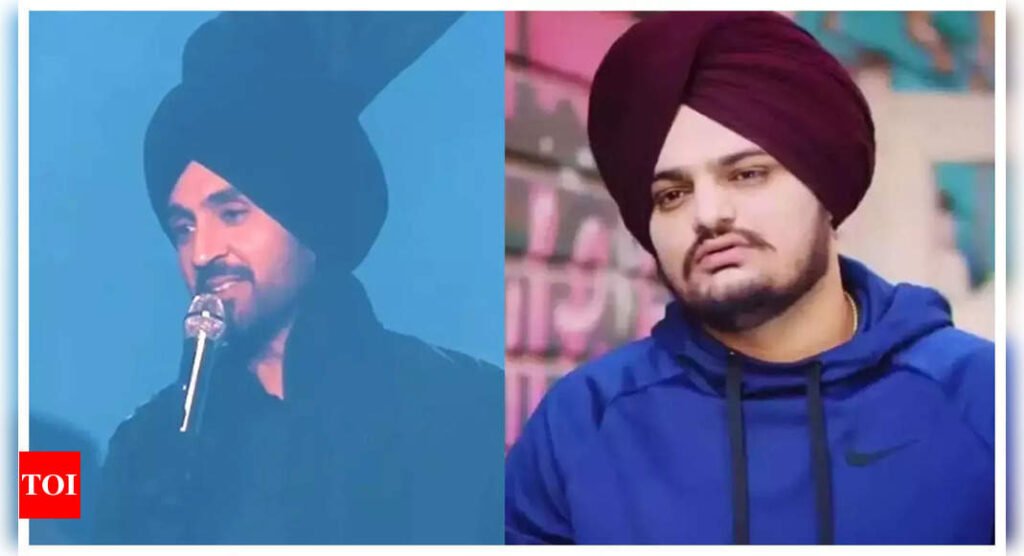 When Diljit Dosanjh paid a to Sidhu Moosewala at his concert: “Moosewala naam dilla ute likheya” | Filmymeet