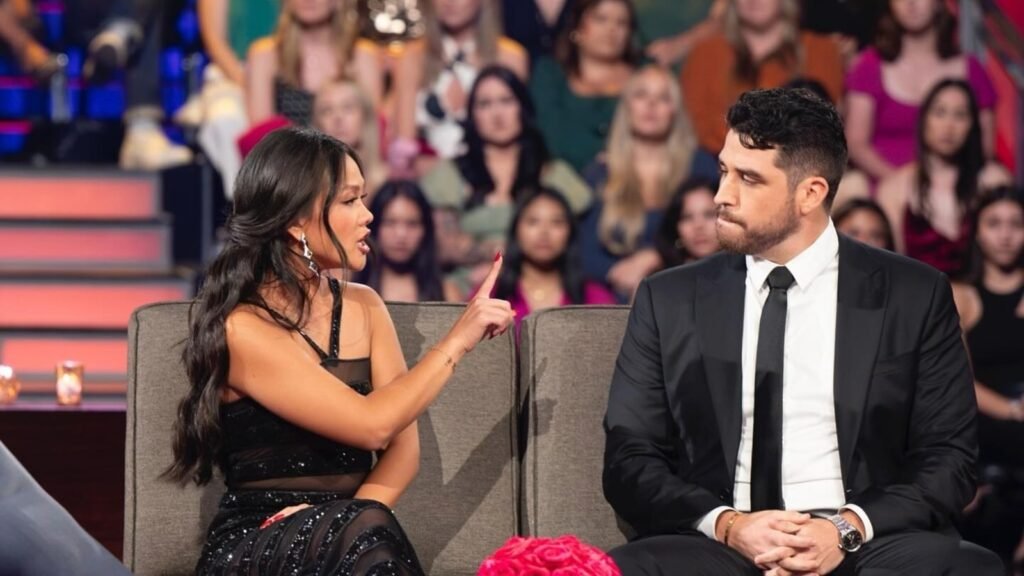 Bachelorette star Jenn Trann reflects on Devin Strader, calling his actions 'next level crazy' on the finale FilmyMeet