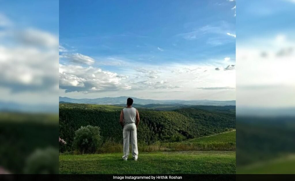 On This Pic Of Hrithik Roshan From Italy, Girlfriend Saba Azad Wrote, "My Love" FilmyMeet