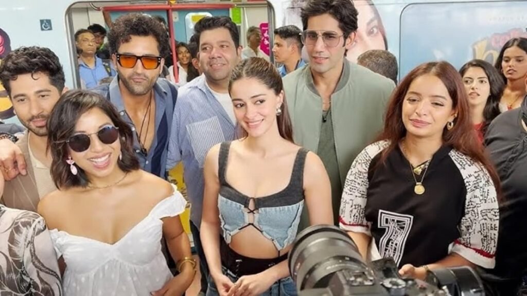 Bae on the go: Ananya Panday boards a metro in Mumbai to promote Call Me Bae. Watch | Web Series FilmyMeet