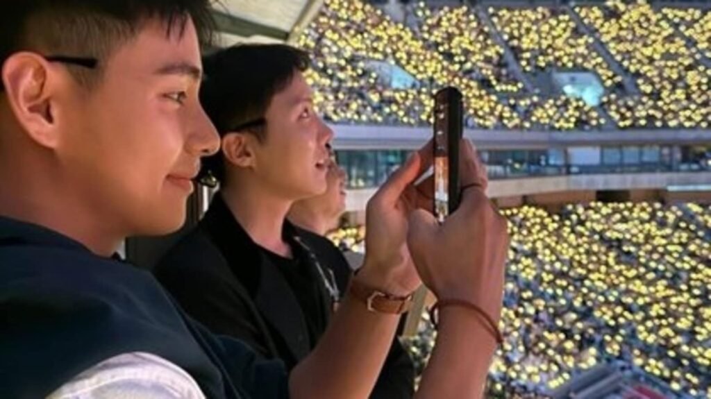 BTS' V transforms into ‘TaeJun’ as he attends IU’s historic concert with J-Hope, sporting his bulked-up physique FilmyMeet