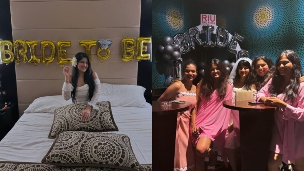 Megha Akash dresses in white, puts on a veil for her bachelorette in Sri Lanka. See inside pictures FilmyMeet