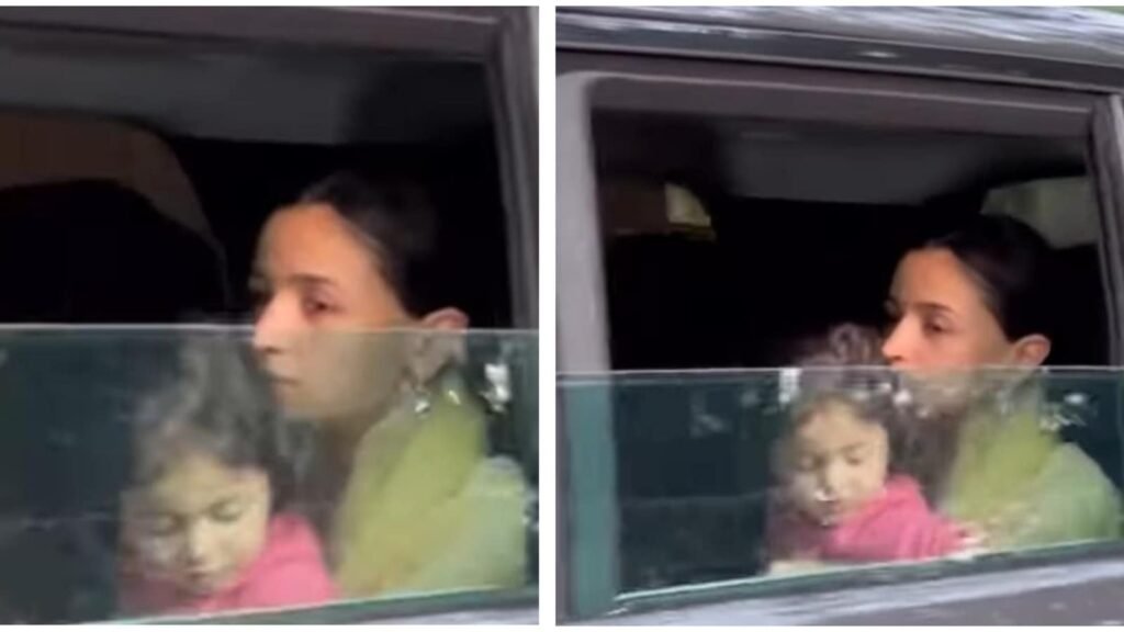 Alia Bhatt takes daughter Raha Kapoor with her for an evening ride. Watch | Bollywood FilmyMeet