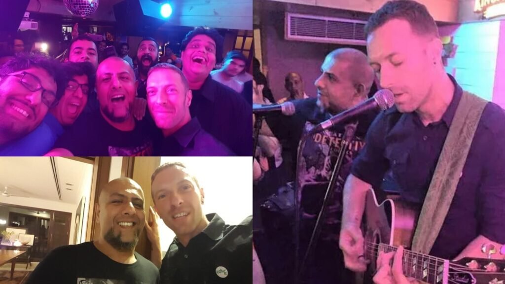 When Coldplay frontman Chris Martin performed a surprise gig ft. Vishal Dadlani and Raghu Dixit in India FilmyMeet