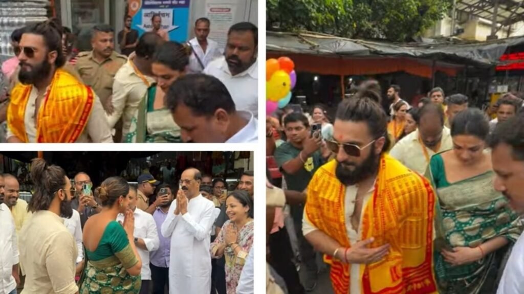 Mom-to-be Deepika Padukone seeks blessings at Siddhivinayak temple with Ranveer Singh. Watch | Bollywood FilmyMeet