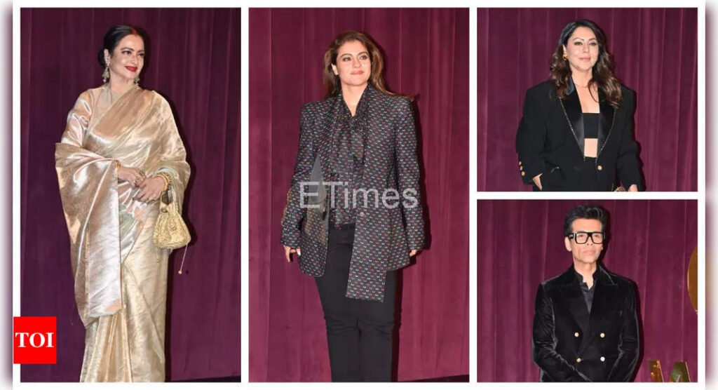 Rekha, Gauri Khan, Karan Johar, Kajol and others make heads turn at Manish Malhotra's new store launch - See photos | Filmymeet