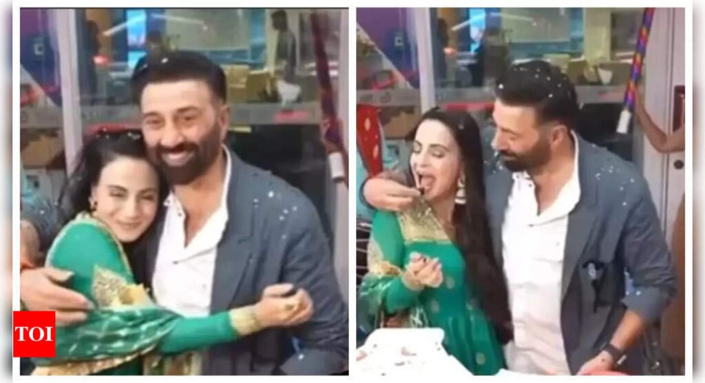 Ameesha Patel wishes her 'Gadar' co-star Sunny Deol on his birthday; calls him 'Sakina ki jaan and Hindustan ki shaan' - WATCH | Filmymeet