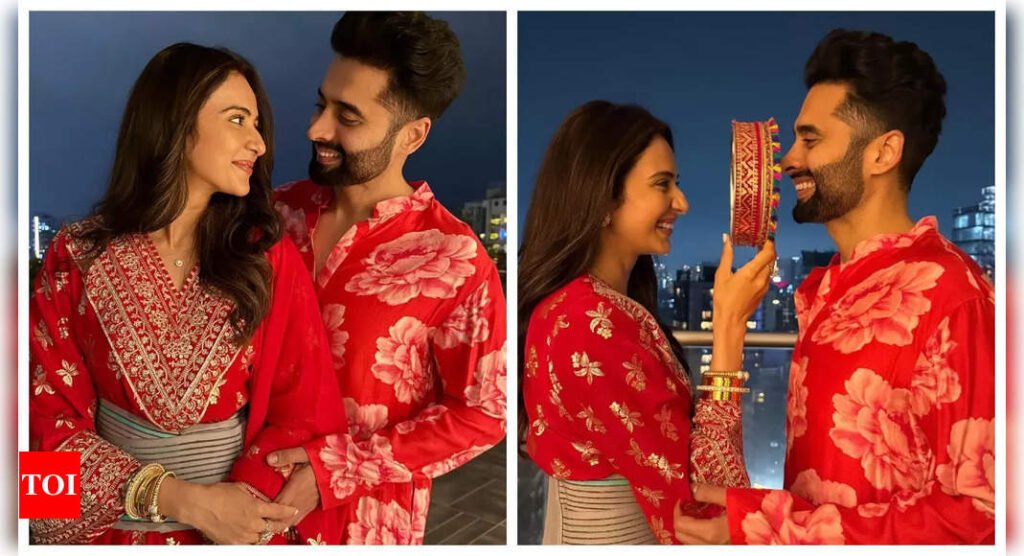 Rakul Preet Singh celebrates first Karwa Chauth with Jackky Bhagnani amid back injury | Hindi Movie News Filmymeet