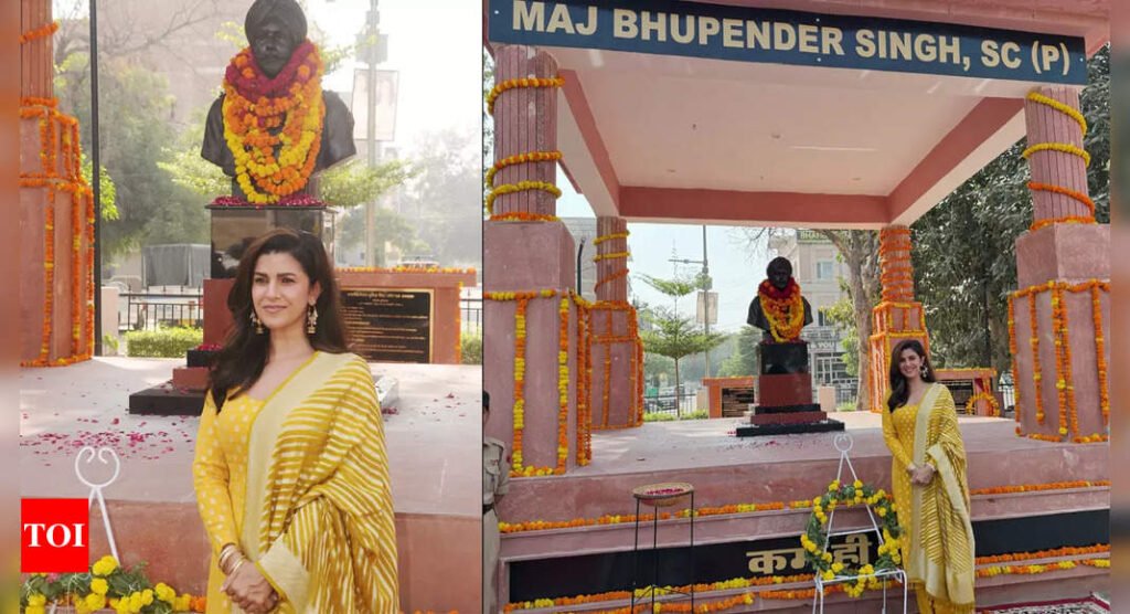 Nimrat Kaur unveils a war memorial dedicated to her father on the occasion of his 72nd birth anniversary | Hindi Movie News Filmymeet