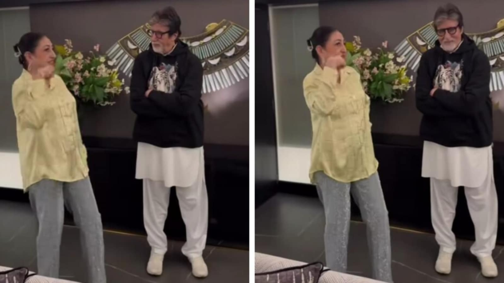 Woman sings and dances for Amitabh Bachchan in new video as he watches with polite smile; fans say 'this can't be real' | Bollywood FilmyMeet