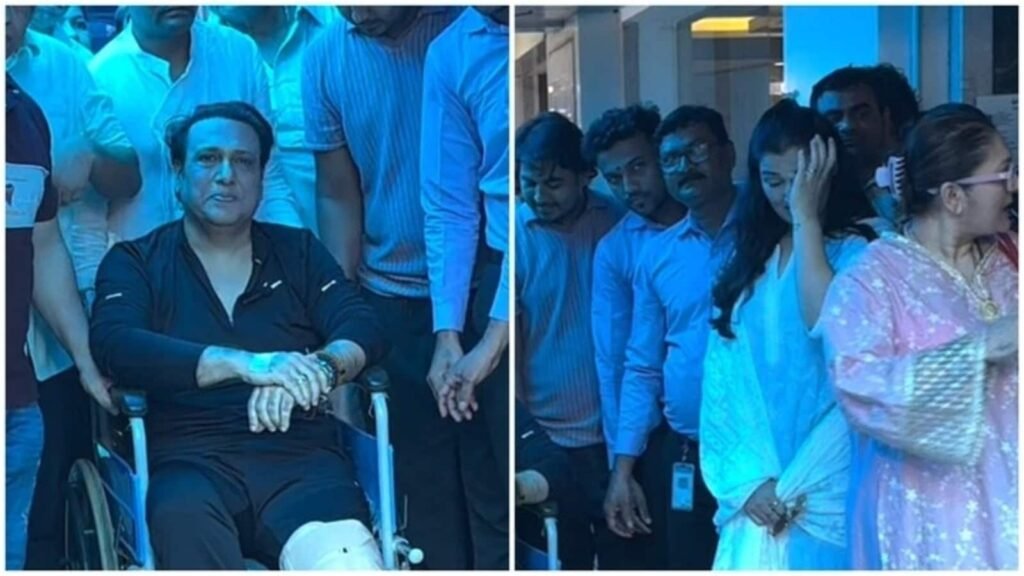 Govinda discharged from hospital after gunshot incident; daughter Tina Ahuja cries on seeing fans' love for dad. Watch | Bollywood FilmyMeet