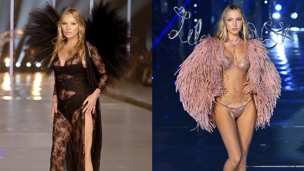 Kate Moss makes Victoria's Secret Fashion Show debut at 50 alongside daughter Lila | Hollywood FilmyMeet