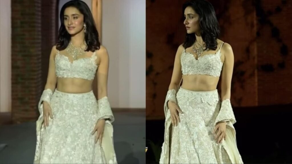 Internet feels Shraddha Kapoor couldn't walk in 'heavy lehenga' at fashion show: 'Something awkward about that outfit' | Bollywood FilmyMeet