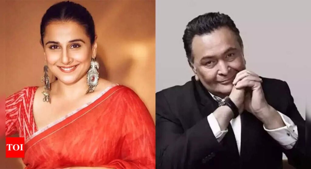 Vidya Balan remembers childhood encounter with Rishi Kapoor: "I thought I saw an apple" | Hindi Movie News Filmymeet