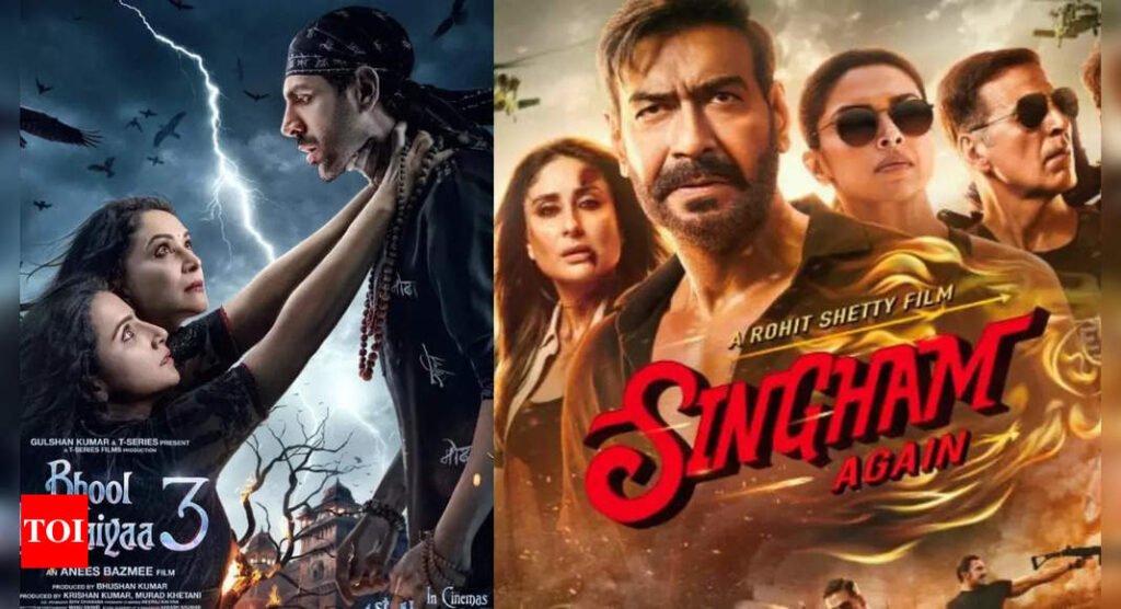 'Bhool Bhulaiyaa 3' takes a lead over 'Singham Again' on third Saturday: The Kartik Aaryan starrer inches closer to beat the overall total of the Ajay Devgn film | Hindi Movie News Filmymeet