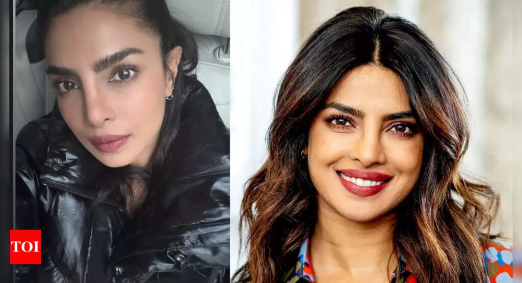 Priyanka Chopra drops a glimpse of her working saturday from the sets of 'Citadel' season 2, looks glam in a black leather jacket | Hindi Movie News Filmymeet